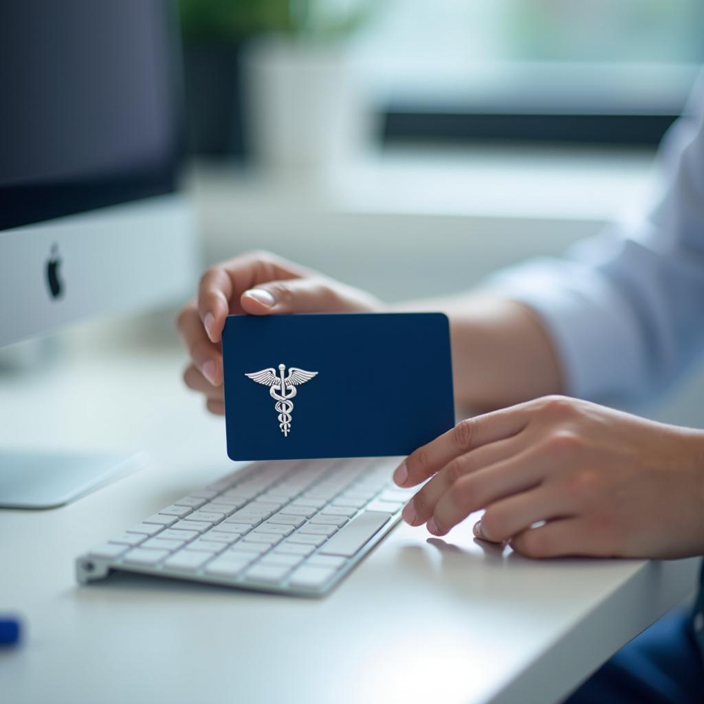 eHBA Smartcard in der Hand